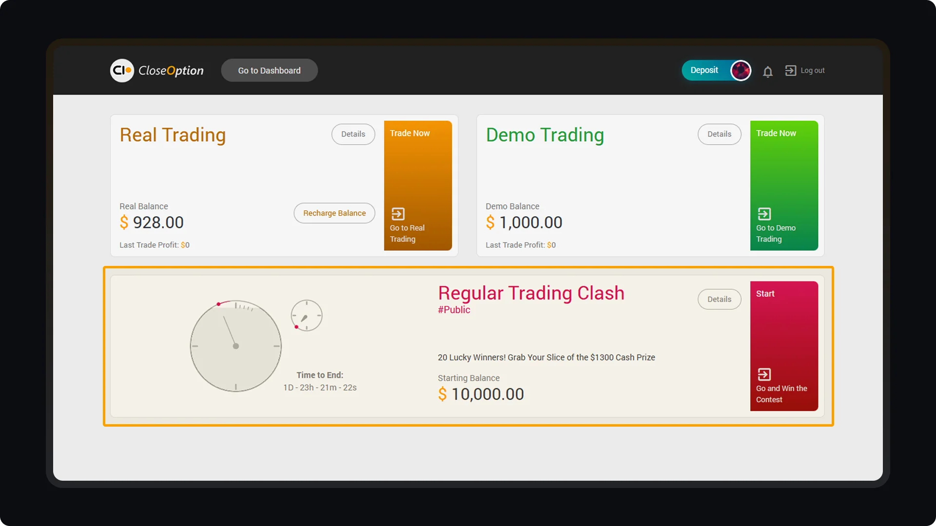 How to Join CloseOption Contests