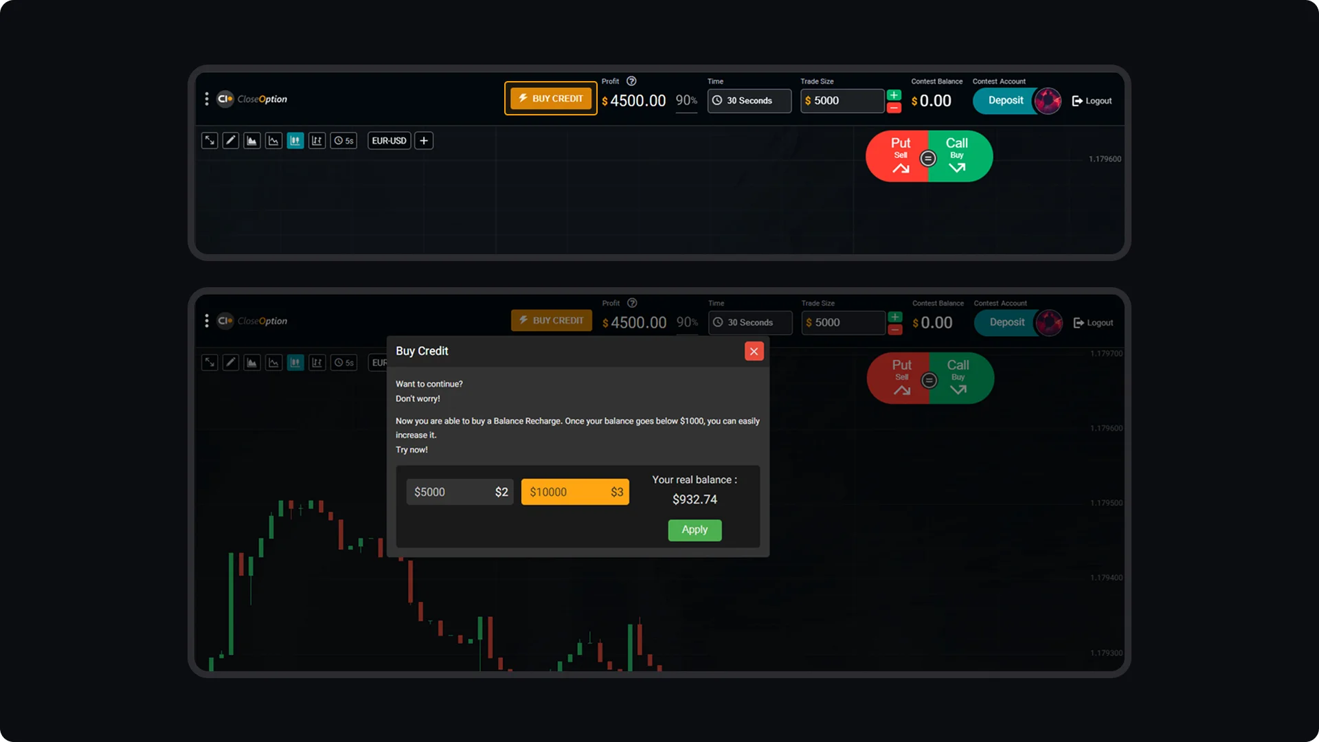How to Buy Recharge Items